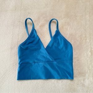 Los Angeles Apparel Blue Cropped Tank